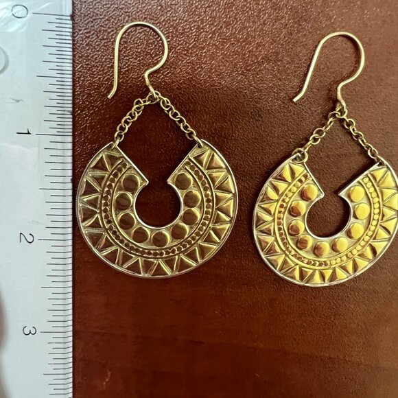 Anna Beck Crescent Moon Dangle Earrings - Picture 3 of 3